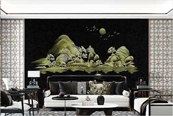 宿州森佰汇航空纤维墙咔（湖光山色）